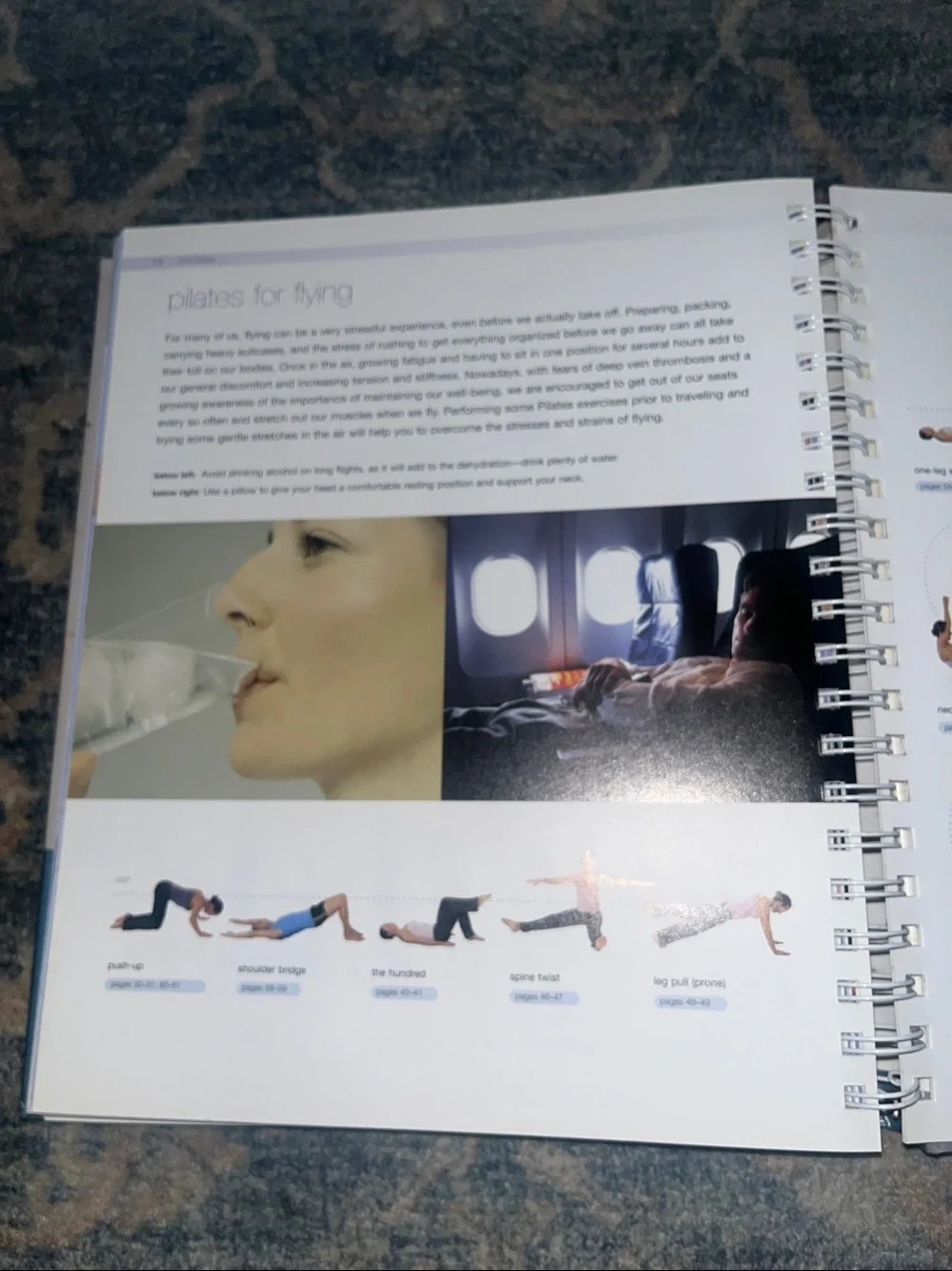 Total Pilates Book in Blue and White by Malcolm Muirhead